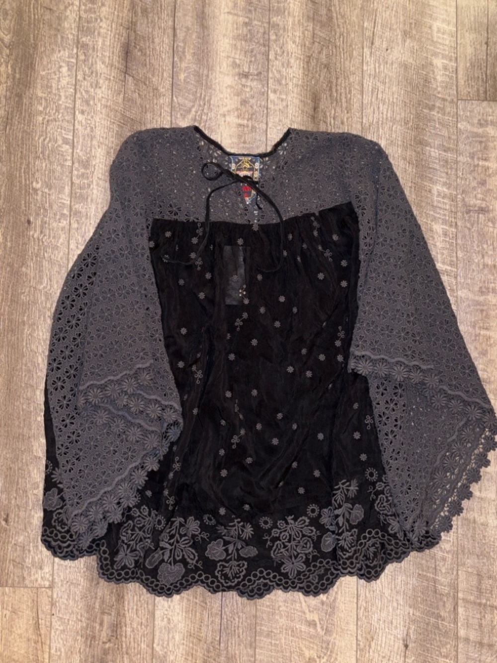 Johnny Was Crochet Eyelet Daisy Tunic